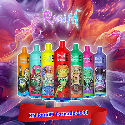 China RM RandM Tornado 9000 9k Puffs Disposable Vape - High-capacity disposable vaping device