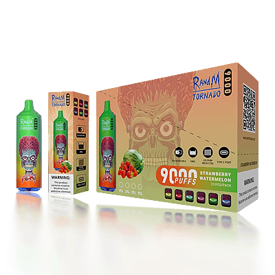 China RM RandM Tornado 9000 9k Puffs Vape desechable - Dispositivo de vapeo desechable de alta capacidad