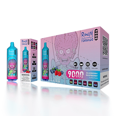 China RM RandM Tornado 9000 9k Puffs Vape desechable - Dispositivo de vapeo desechable de alta capacidad