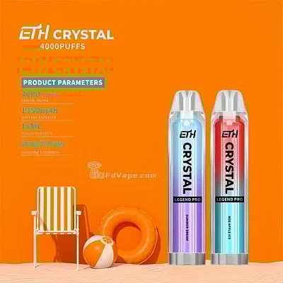 ETH Crystal 4000 4k Puffs Vape al por mayor desechable - Dispositivo vaping desechable de alta capacidad