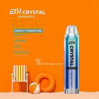 ETH Crystal 4000 4k Puffs Vape al por mayor desechable - Dispositivo vaping desechable de alta capacidad