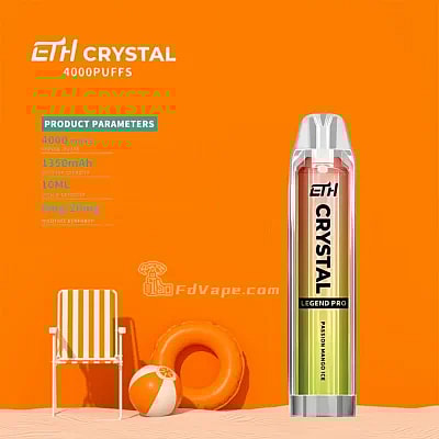 ETH Crystal 4000 4k Puffs Vape al por mayor desechable - Dispositivo vaping desechable de alta capacidad