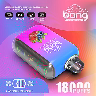 Bang Rocket 18000 Puffs Vape monouso - Dispositivo di vaporizzazione monouso ad alta capacità con 18000 puffs