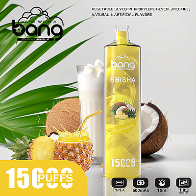 Bang SHISHA 15000 soffi monouso Vape - Dispositivo di vaporizzazione usa e getta che fornisce 15000 sbuffi