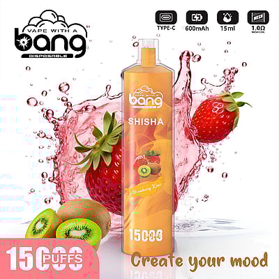 Bang SHISHA 15000 soffi monouso Vape - Dispositivo di vaporizzazione usa e getta che fornisce 15000 sbuffi
