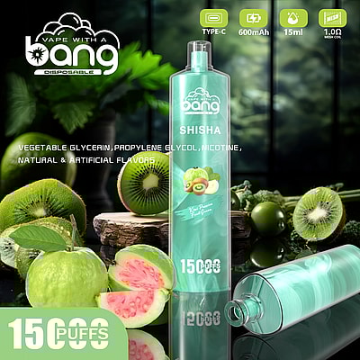 Bang SHISHA 15000 soffi monouso Vape - Dispositivo di vaporizzazione usa e getta che fornisce 15000 sbuffi