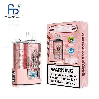 RandM Crystal 12000 Puffs Vape Descartável - Dispositivo vape descartável de alta capacidade que oferece 12.000 baforadas