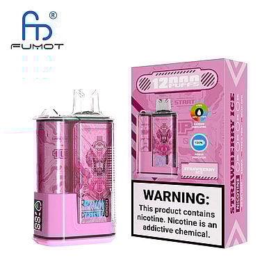 RandM Crystal 12000 Puffs Vape Descartável - Dispositivo vape descartável de alta capacidade que oferece 12.000 baforadas