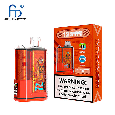 RandM Crystal 12000 Puffs Vape Descartável - Dispositivo vape descartável de alta capacidade que oferece 12.000 baforadas