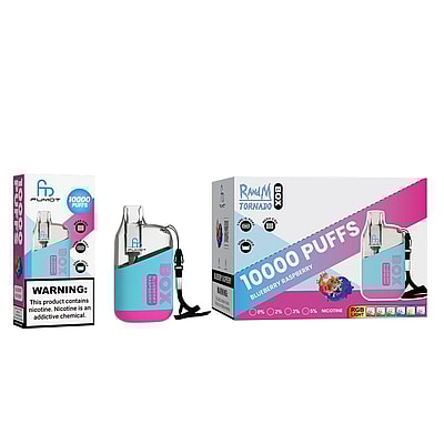 RandM Tornado Box 10000 Puffs Jetable Vape - Appareil de vape jetable haute capacité offrant 10000 bouffées