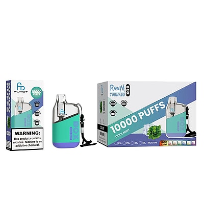RandM Tornado Box 10000 Puffs Jetable Vape - Appareil de vape jetable haute capacité offrant 10000 bouffées