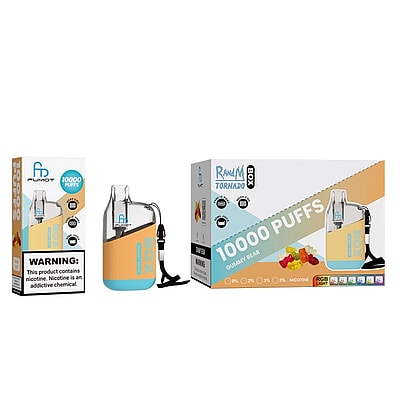 RandM Tornado Box 10000 Puffs Jetable Vape - Appareil de vape jetable haute capacité offrant 10000 bouffées