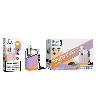 RandM Tornado Box 10000 Puffs Jetable Vape - Appareil de vape jetable haute capacité offrant 10000 bouffées