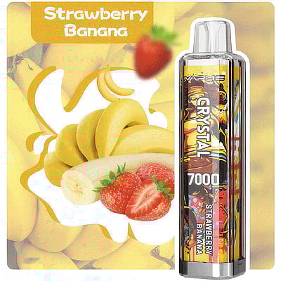 VAPME CRYSTAL 7000 Puffs Wegwerpvape - Wegwerpvape-apparaat met hoge capaciteit met 7000 trekjes
