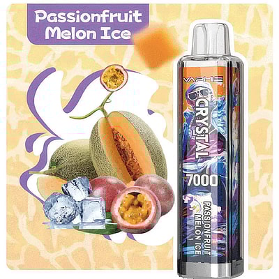 VAPME CRYSTAL 7000 Puffs Wegwerpvape - Wegwerpvape-apparaat met hoge capaciteit met 7000 trekjes