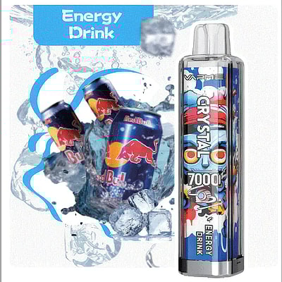 VAPME CRYSTAL 7000 Puffs Wegwerpvape - Wegwerpvape-apparaat met hoge capaciteit met 7000 trekjes
