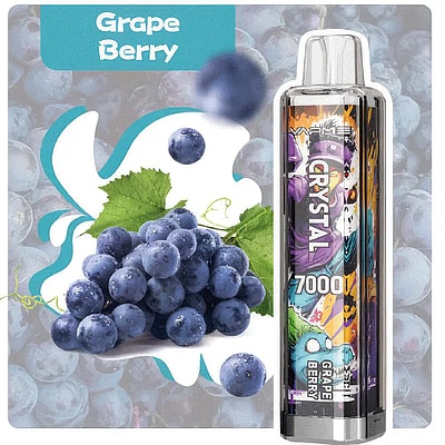 VAPME CRYSTAL 7000 Puffs Wegwerpvape - Wegwerpvape-apparaat met hoge capaciteit met 7000 trekjes