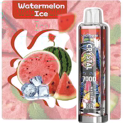 VAPME CRYSTAL 7000 Puffs Wegwerpvape - Wegwerpvape-apparaat met hoge capaciteit met 7000 trekjes