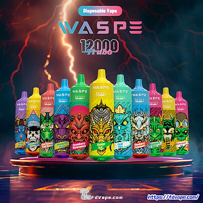 WASPE 12000 12k Puffs Disposable Vape - High-capacity disposable vape device offering 12000 puffs