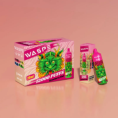 WASPE 12000 12k Puffs Disposable Vape - High-capacity disposable vape device offering 12000 puffs