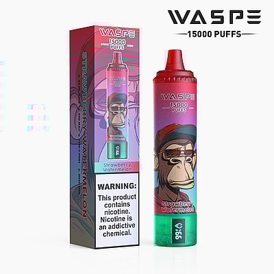 WASPE 15000 15k Puffs Disposable Vape - Engångsvape med hög kapacitet som erbjuder 15 000 puffar