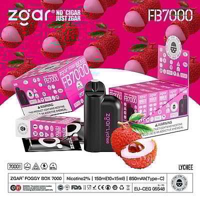ZGAR Foggy Box 7000 7K Puffs Disposable Vape - High-capacity disposable vape device offering 7000 puffs