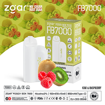ZGAR Foggy Box 7000 7K Puffs Disposable Vape - High-capacity disposable vape device offering 7000 puffs