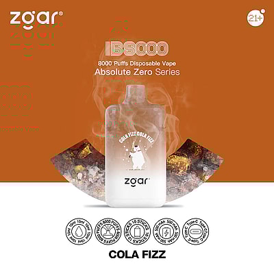 ZGAR ICE BOX 8000 8k Puffs Jetable Vape - Appareil de vape jetable haute capacité offrant 8000 bouffées