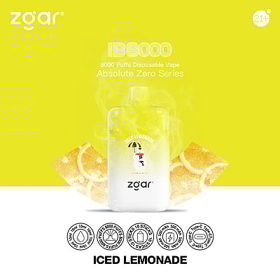 ZGAR ICE BOX 8000 8k Puffs Jetable Vape - Appareil de vape jetable haute capacité offrant 8000 bouffées