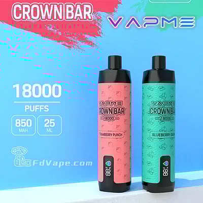 Penna Vape usa e getta VAPME Crown Bar 18000 Puffs Pro Max - Dispositivo di vaporizzazione usa e getta ad alta capacità