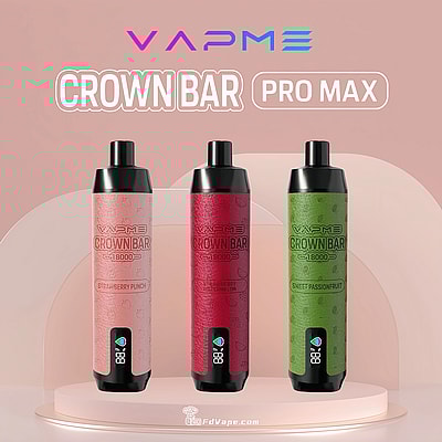 VAPME Crown Bar 18000 Puffs Pro Max Top Sale Vape desechable pluma - Dispositivo vaping desechable de alta capacidad