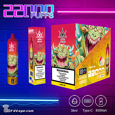 Bang Beach 22000 22K Disposable Vape - High-capacity disposable vaping device
