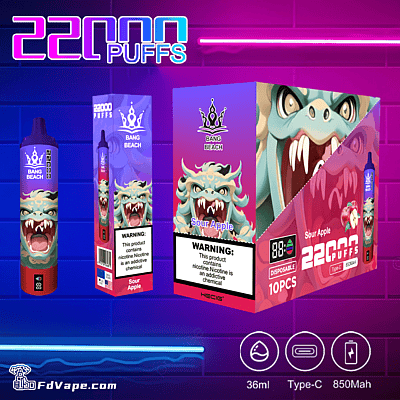 Bang Beach 22000 22K Jetable Vape - Appareil de vapotage jetable haute capacité