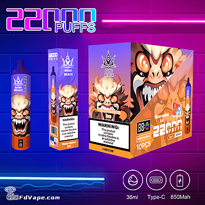 Bang Beach 22000 22K Disposable Vape - High-capacity disposable vaping device