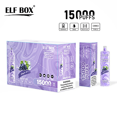 ELF BOX LS 15000 15k Puffs Disposable Vape Many Nicotine Tastes Rechargeable E Cigarette Wholesale