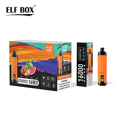 ELF BOX SHISHA 16000 16k Puffs Vape desechable Muchos gustos de nicotina Pantalla LED Recargable E Cigarrillo al por mayor