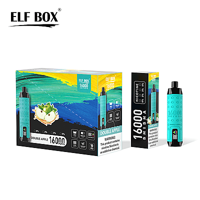 ELF BOX SHISHA 16000 16k Puffs Vape desechable Muchos gustos de nicotina Pantalla LED Recargable E Cigarrillo al por mayor