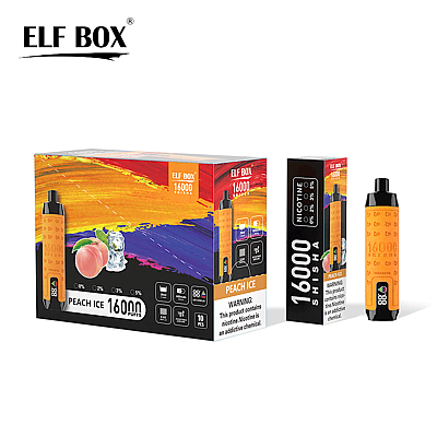 ELF BOX SHISHA 16000 16k Puffs Vape desechable Muchos gustos de nicotina Pantalla LED Recargable E Cigarrillo al por mayor