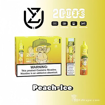 UZY-Tornado-20000-Puffs-Peach-Ice-Disposable-Vape