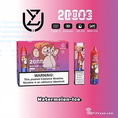 UZY-Tornado-20000-Puffs-Watermelon-Ice-Disposable-Vape