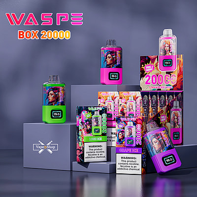WASPE 20000 Puffs Dual Mesh Box Vape jetable - Dispositif de vapotage à double maille haute capacité