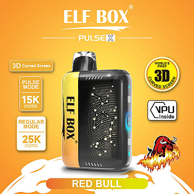 ELF Box 25K Pulse X 25000 Puffs Vape desechable 0%-5% Nicotina 10 sabores Gypsophila Pantalla LED Fábrica directa