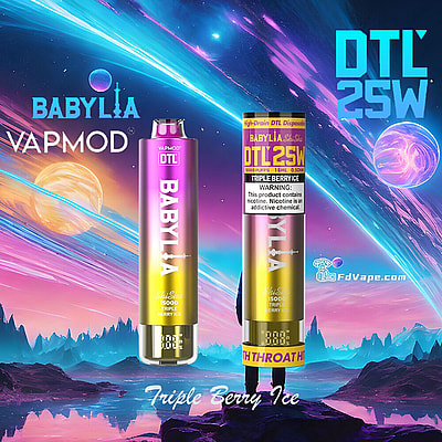 VAPMOD BABYLIA 15000 15K Puffs DTL Einweg-Vape 3% Nikotin 12Tastes LED-Anzeige Fabrik direkt