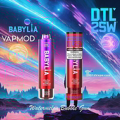 VAPMOD BABYLIA 15000 15K Puffs DTL Einweg-Vape 3% Nikotin 12Tastes LED-Anzeige Fabrik direkt