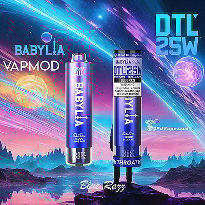 VAPMOD BABYLIA 15000 15K Puffs DTL Einweg-Vape 3% Nikotin 12Tastes LED-Anzeige Fabrik direkt