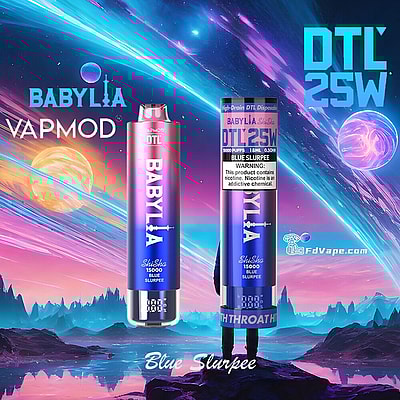 VAPMOD BABYLIA 15000 15K Puffs DTL Einweg-Vape 3% Nikotin 12Tastes LED-Anzeige Fabrik direkt