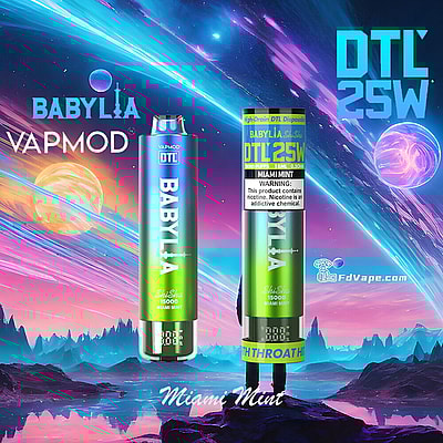VAPMOD BABYLIA 15000 15K Puffs DTL Einweg-Vape 3% Nikotin 12Tastes LED-Anzeige Fabrik direkt