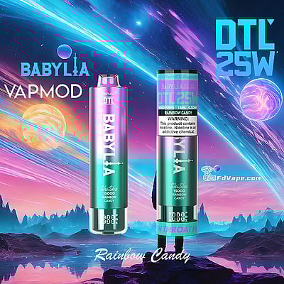 VAPMOD BABYLIA 15000 15K Puffs DTL Einweg-Vape 3% Nikotin 12Tastes LED-Anzeige Fabrik direkt