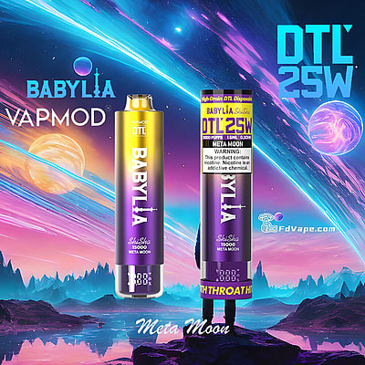 VAPMOD BABYLIA 15000 15K Puffs DTL Einweg-Vape 3% Nikotin 12Tastes LED-Anzeige Fabrik direkt