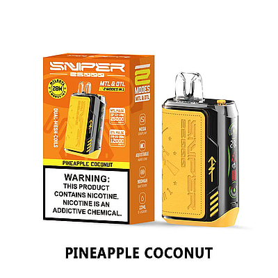 VAPMOD SNIPER 25000 25K Rookwolken Wegwerpvape 3% Nicotine 12Tastes LED-display Fabriek Direct